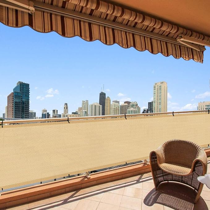 LOVE STORY 3' x 16' Balcony Privacy Screen Cover by LOVESTORY