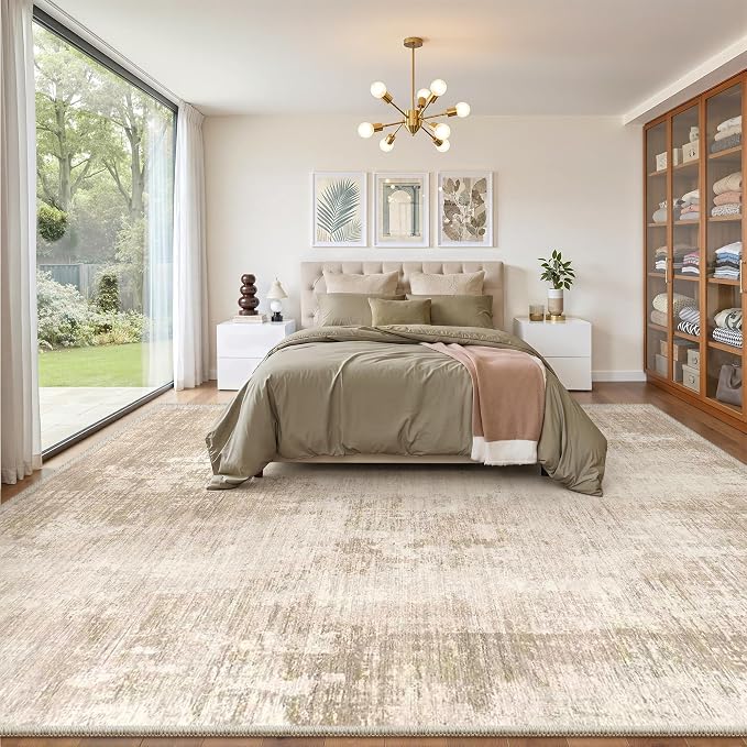 9x12 Area Rug Non Slip, Large Washable Rugs - Image 3