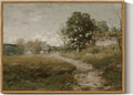InSimSea Framed Canvas Wall Art Decor, French Countryside Painting, Farmhouse by InSimSeaArt