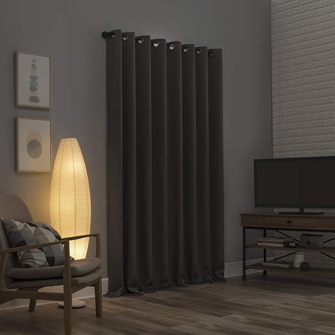Sun Zero Nordic 2-Pack Dorm Curtain Theater Grade Extreme 100% Blackout Grommet - Image 2