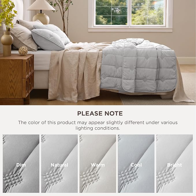 Bedsure Lightweight Comforter Queen Size – Extra Soft & Breathable Quilt Set - Image 8