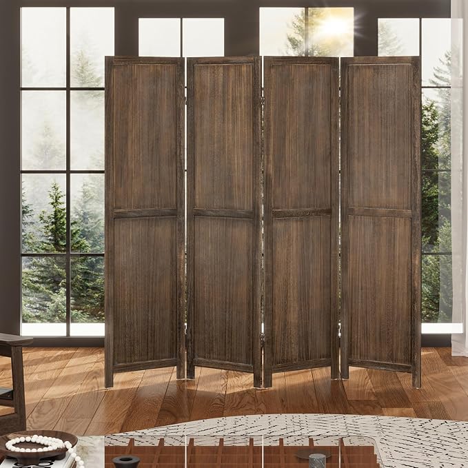 WelFurGeer 4 Panel Room Divider Screen - Image 7
