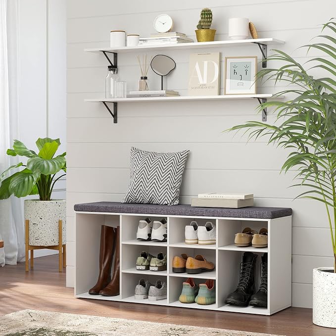 Long Wall Shelves, 47.3Inch Wooden Floating Shelves - Image 4