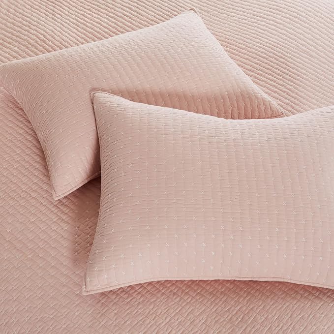Levtex Home Cross Stitch Reversible King/Cal King Quilt Set and 2 Pillow Shams - Image 3