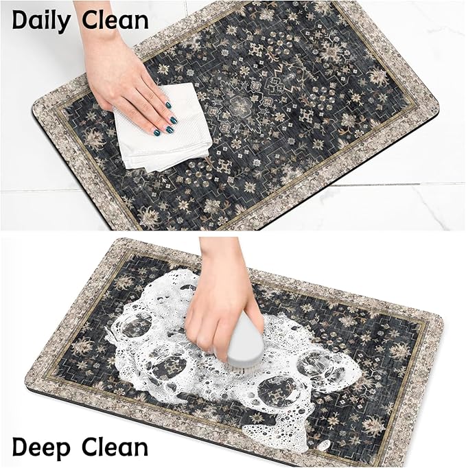 Pet Food Mats for Floor, Absorbent Dog Mat for Food and Water Dispenser Mat, Dog Food Mat Quick Dry Cat Food Mat Pet Supplies