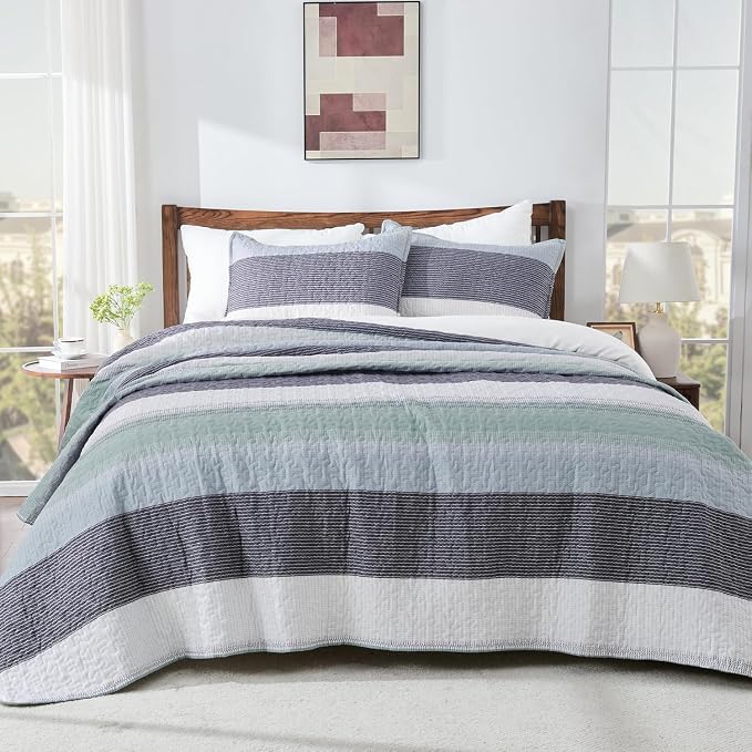 Oversized King Quilt Bedding Set, 2 Pillowcases（120x98 Inch） - Image 8