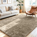 4x6 Fluffy Area Rug for Living Room: Non-Slip Grey Camel Bedroom Carpet | Ultra by Oriannal