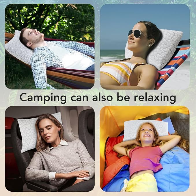 Cooling Pillow Camping Size 1 Pack, Adjustable Bed Pillows - Image 5