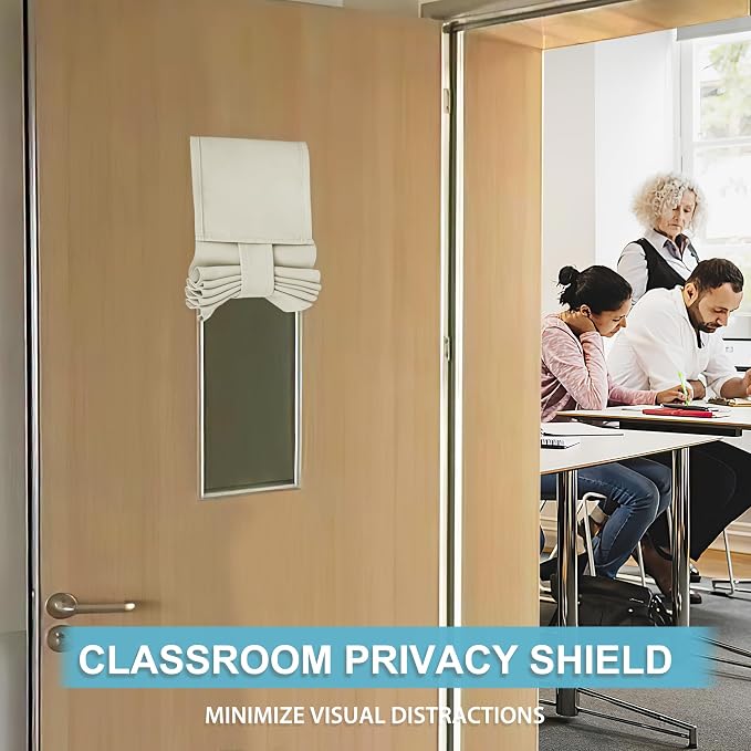RYB HOME Classroom Door Window Cover, Room Darkening Block Views, Office Door - Image 3