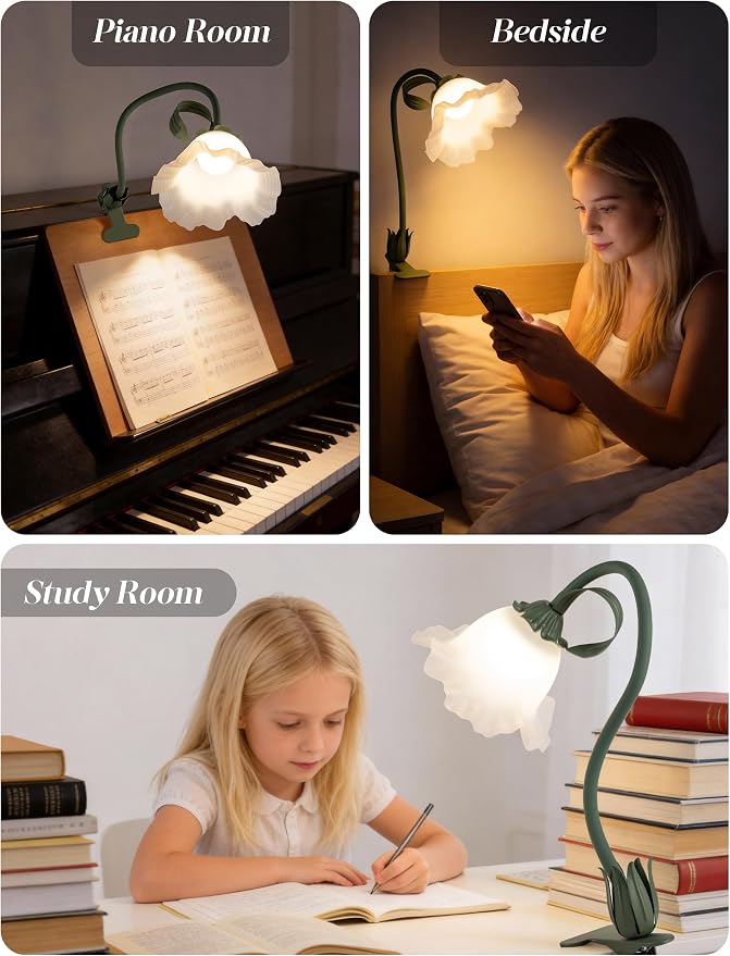 Flower Clip On Desk Lamp for Home and Dorm - Image 6