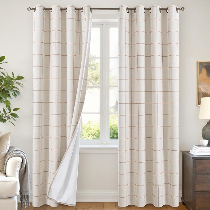 Linen Blackout Curtains by Lajode