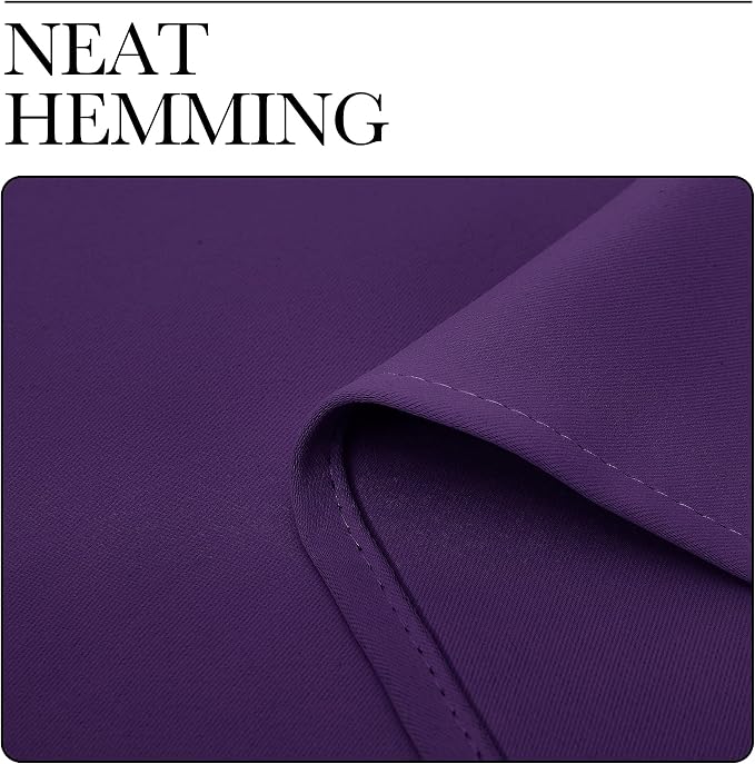 NICETOWN Purple Blackout Curtains 86 inches Long, Niose Reducing and Thermal - Image 8