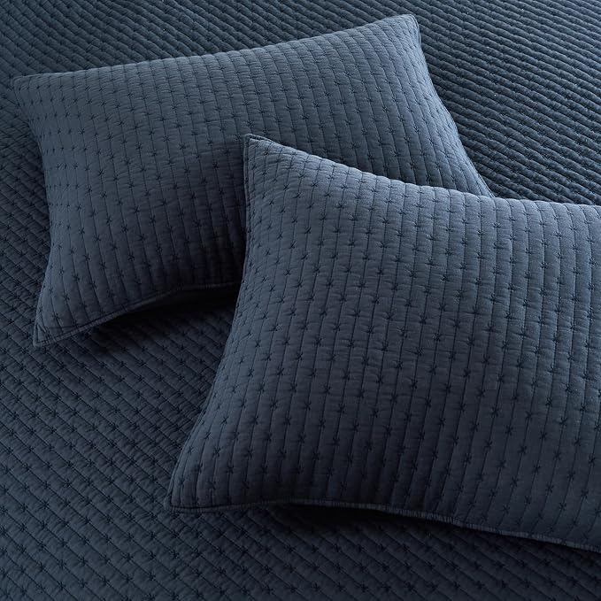 Levtex Home Cross Stitch Reversible King/Cal King Quilt Set and 2 Pillow Shams - Image 7