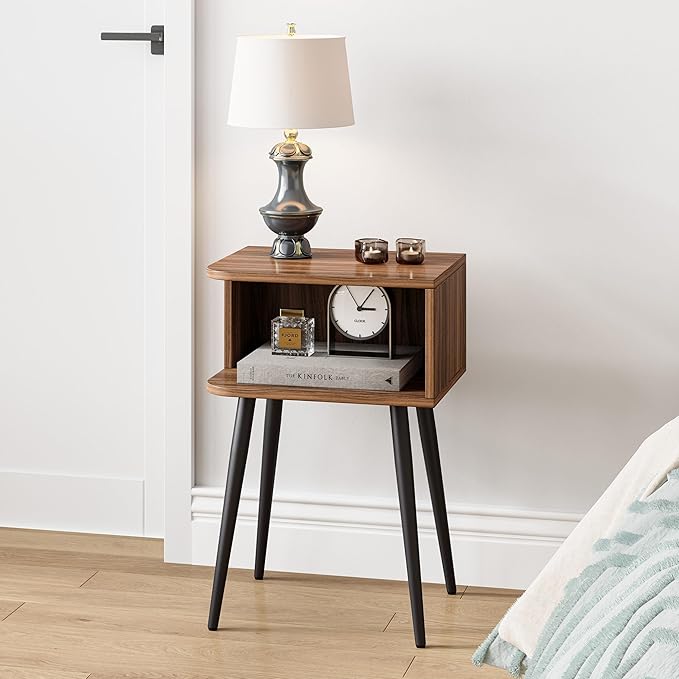 Nightstand Set of 2, Small Bed Side Table - Image 2