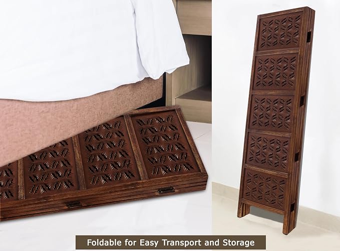 COTTON CRAFT Room Divider Wood Screen - Image 8