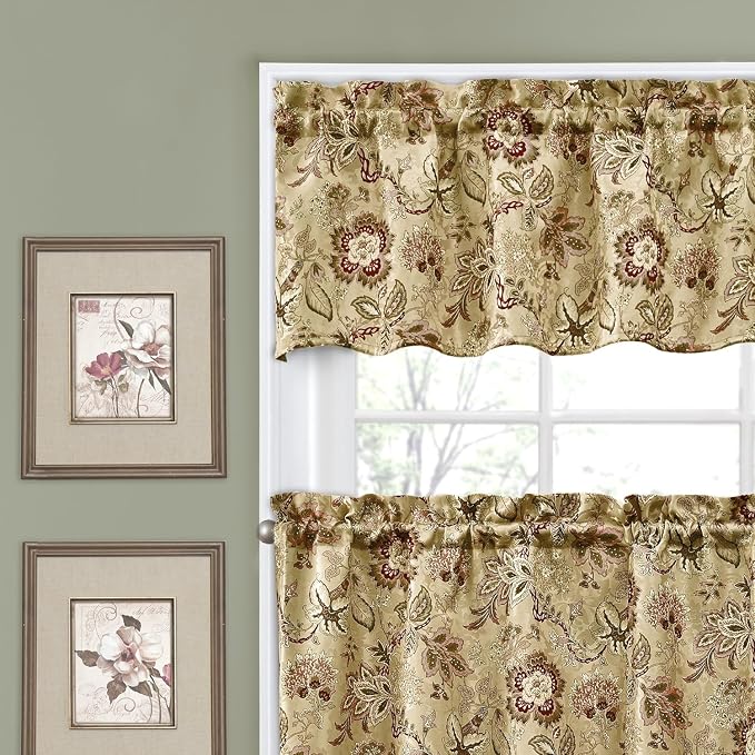 Waverly Navarra Antique Tier & Valance Set - Image 2