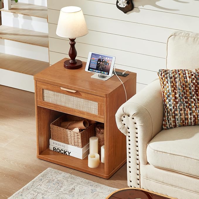 LEYAOYAO Rattan 23" Nightstands - Image 7