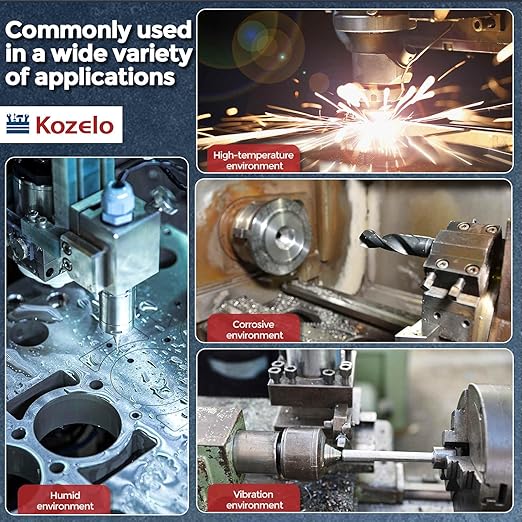 Kozelo 4pcs Socket Head Cap Screws - [M5-0.8 x 145mm] 304 Stainless Steel Allen Socket Drive for Electrical Motor 3D Printing Fan Engine Replacement Use, Silver