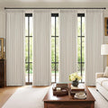 MIULEE Pinch Pleated 100% Blackout Curtains 40"x92" Long Birch 4 Panels Set | by MIULEE
