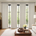 MIULEE Pinch Pleated 100% Blackout Curtains 40"x100" Long Birch 4 Panel Set | by MIULEE