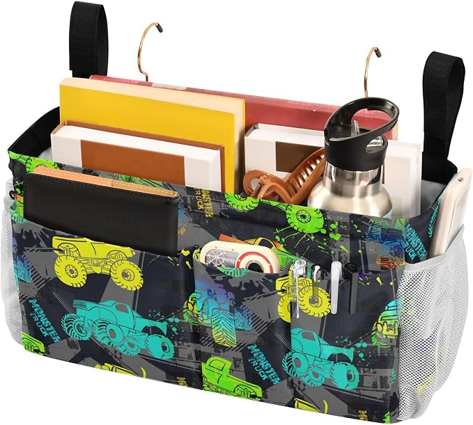Monster Trucks tag8 Bedside Caddy Storage Bag Bedside Organizer - Image 3