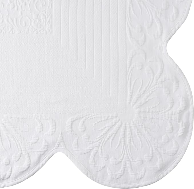 Charleston Estate Modern Farmhouse Floral Matelasse Bedspread - Image 5