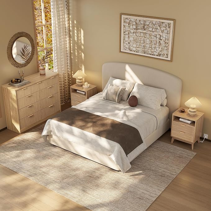 LYNCOHOME Fluted Nightstand - Image 5