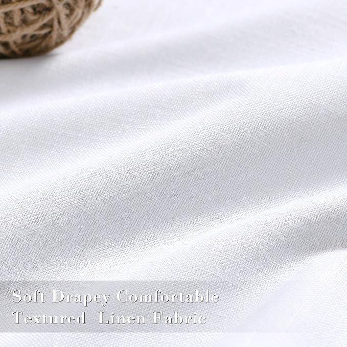 Joywell 100% Blackout Linen Curtains 80 Inches Long - Image 4