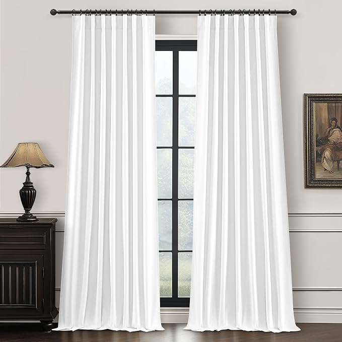 BrightWhite Lush Decor Curtains by QJMYDECO