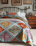 Twin Size Seersucker Quilt Set by TEXSTEAD