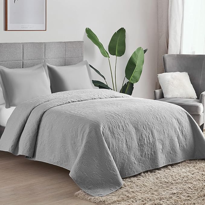 Hansleep Grey Quilt California King Size - Image 2