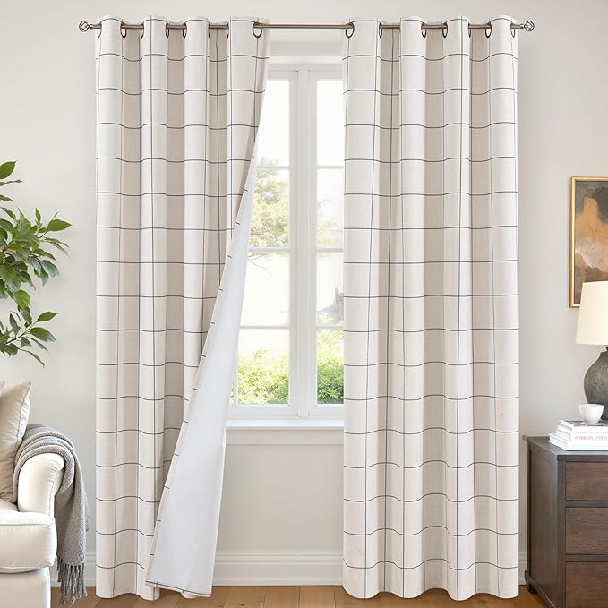 Linen Blackout Curtains by Lajode