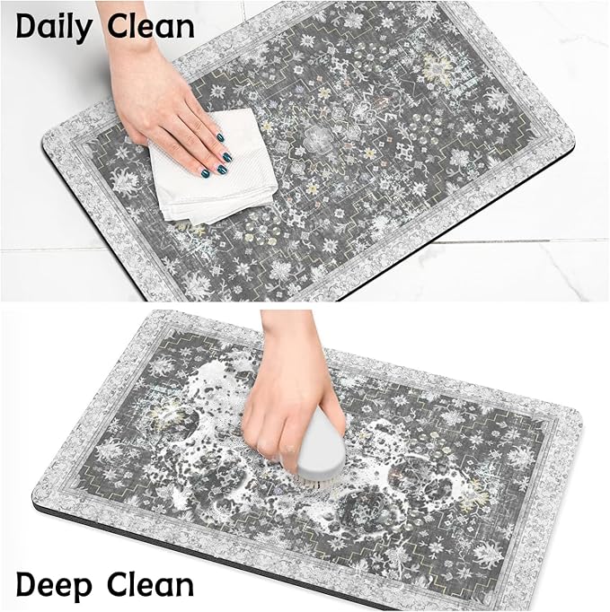 Pet Food Mats for Floor, Absorbent Dog Mat for Food and Water Dispenser Mat, Dog Food Mat Quick Dry Cat Food Mat Pet Supplies