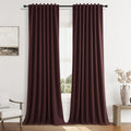 100% Blackout Curtains 84 Inch Length 2 Panels Set by Guken