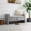 Modern Teddy Fabric Bed End Bench by Unknown