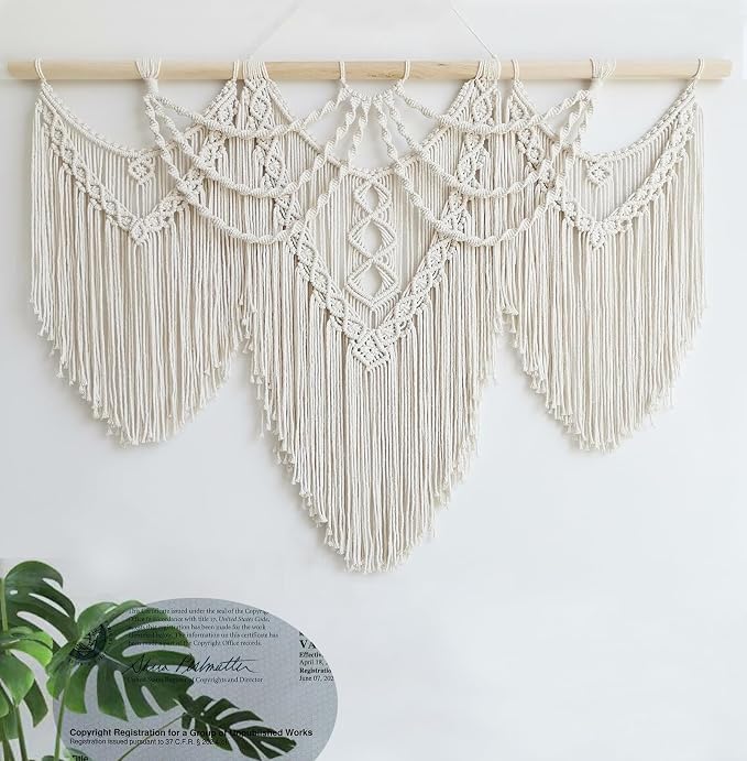 Achart Macrame Wall Hanging Large- Boho Wall Decor- large wall art- Wall Decor - Image 4