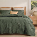 Bedsure Quilts Queen Size Bedspread, Thin Comforter, Olive Green Coverlet | by Unknown