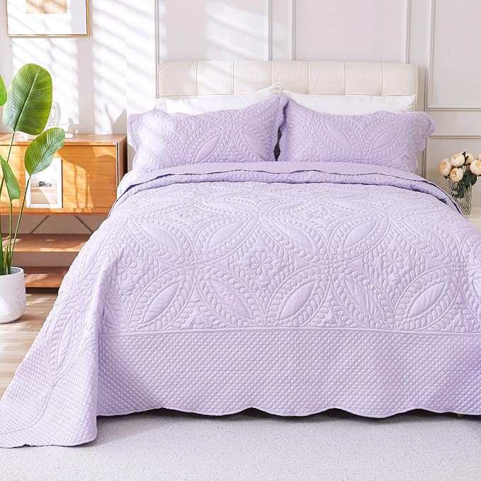 Cmfshape Oversize King Bedspread 120"x120", 3 Piece California King Quilt by cmfshape-quiltset