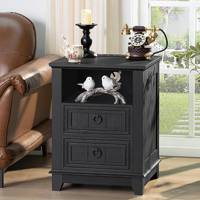 Joaxswe 18" Farmhouse Nightstand - Image 5
