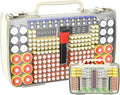 Aptbyte Battery Organizer Storage Holder Box Case with Tester- 269 Batteries Double-Sided Variety Pack, Holds AA AAA 4A C D Cell 9V 3V Lithium LR44 CR2 CR123 CR1632 18650 Button- White(Box Only)