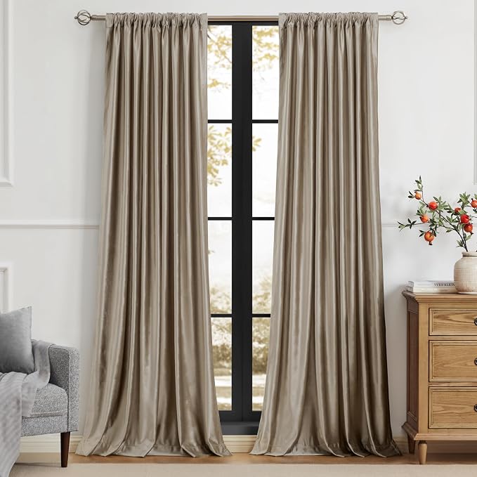 PRIMROSE Taupe Curtains 120 inch - Image 8