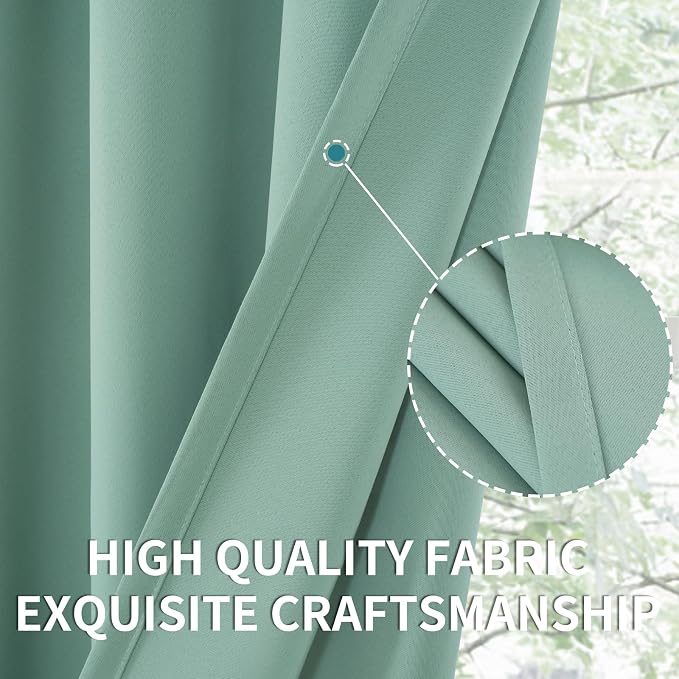 BGment Light Sage Blackout Curtains - Image 6