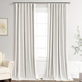 Joywell 100% Blackout Linen Curtains 102 Inch by Joywell