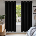 Deconovo Blackout Curtains for Bedroom and Living Room 72 Inches Long | Black by Unknown