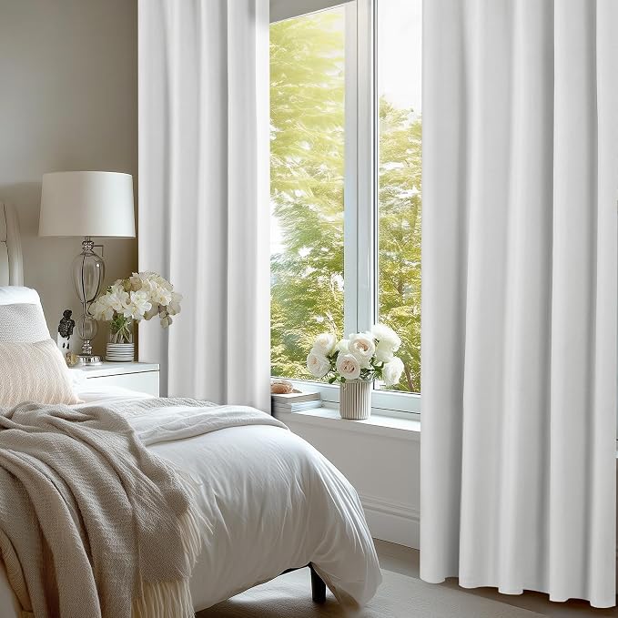Deconovo Faux Linen 100% Blackout Curtains - Image 5