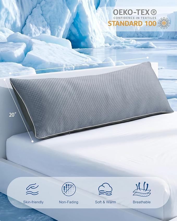 YZ HOME Cooling Body Pillow for Adults- Pillow Insert - Image 2
