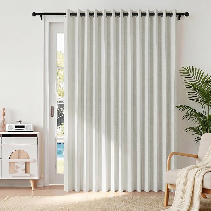 RYB HOME Accordion Style Closet Curtains 100% Blackout | Curtain - Image 2