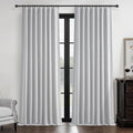 Light Grey Blackout Curtains 92 Inch Length 2 Panels Set by QJMYDECO