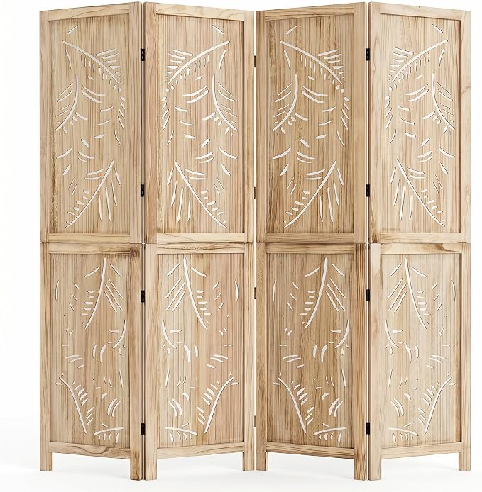 GIANTEX 4 Panel Boho Room Divider by Giantex