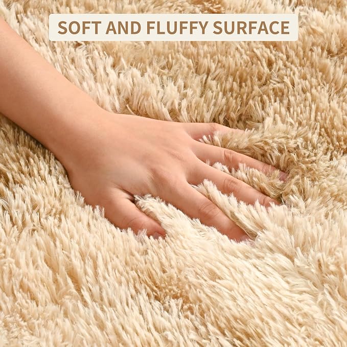 Fluffy Large Rugs for Living Room, Area Rug 6x9 Soft Carpet for Bedroom - Image 7